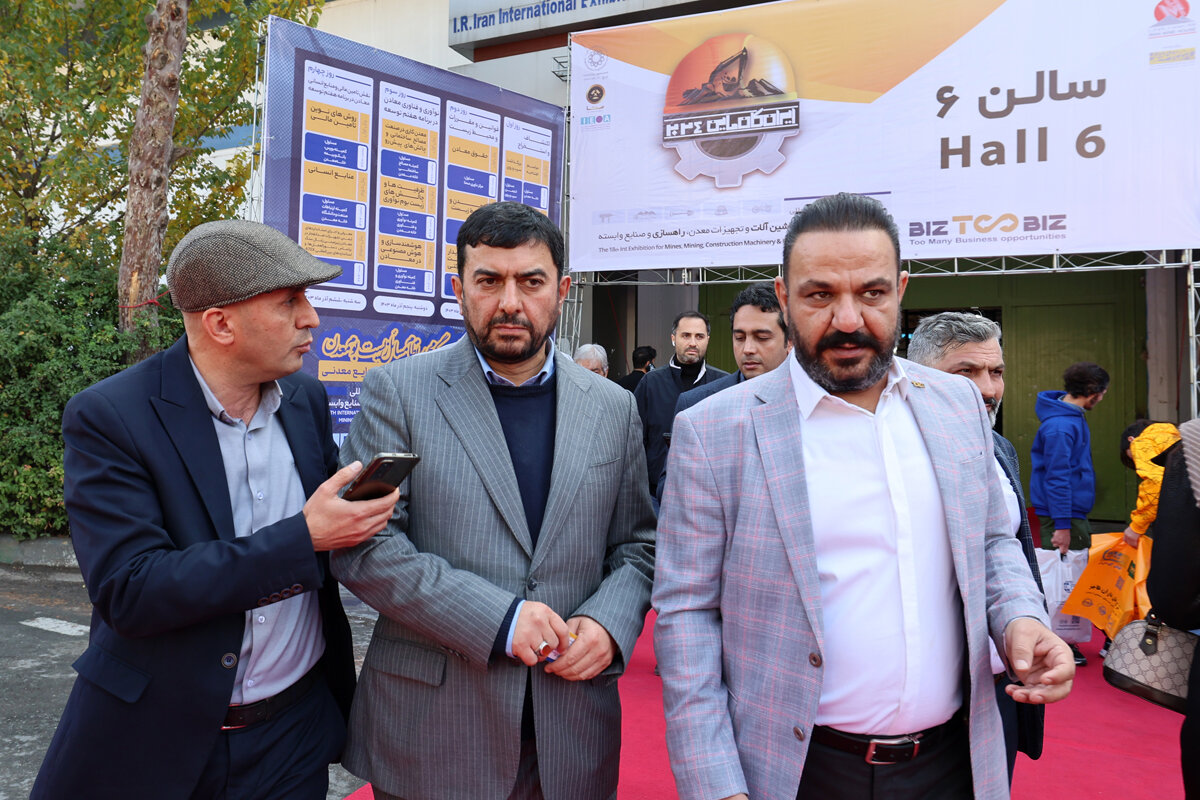 بازدید رئیس هیات عامل ایمیدرو از غرفه شرکت ملی مس در نمایشگاه ایران کان ماین