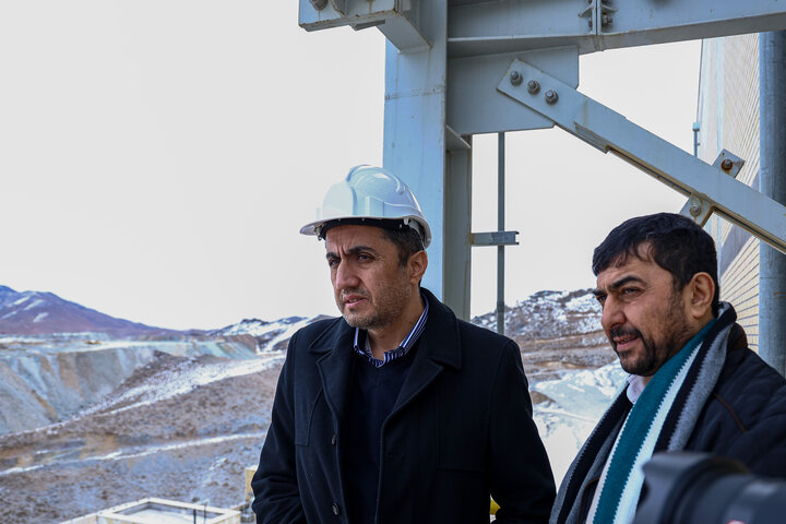 بازدید معاون وزیر صمت از معدن و کارخانه تغلیظ مس درهزار در مجتمع مس سرچشمه