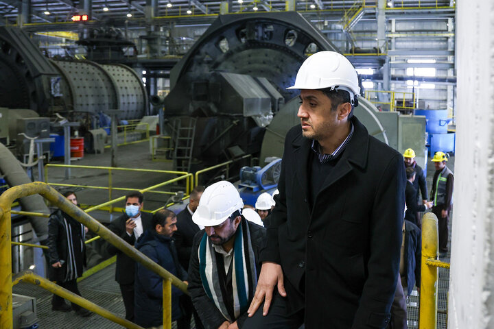 بازدید معاون وزیر صمت از معدن و کارخانه تغلیظ مس درهزار در مجتمع مس سرچشمه