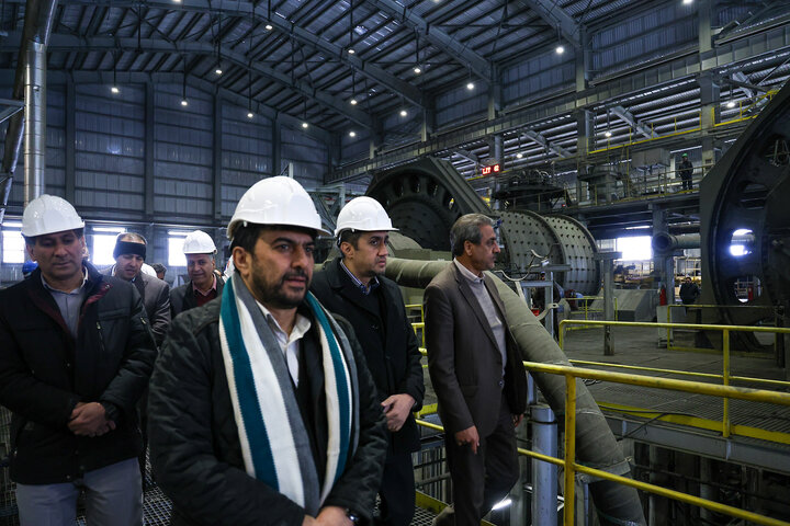 بازدید معاون وزیر صمت از معدن و کارخانه تغلیظ مس درهزار در مجتمع مس سرچشمه