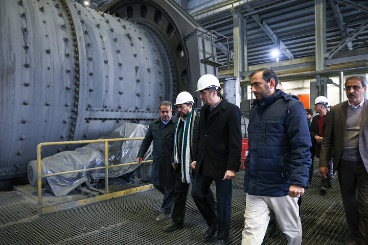 بازدید معاون وزیر صمت از معدن و کارخانه تغلیظ مس درهزار در مجتمع مس سرچشمه