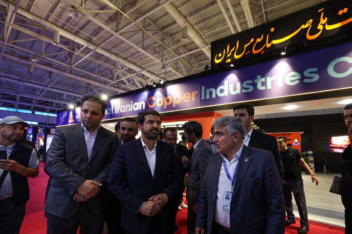 غرفه شرکت ملی صنایع مس ایران در دومین روز نمایشگاه ایران اکسپو ۱۴۰۴