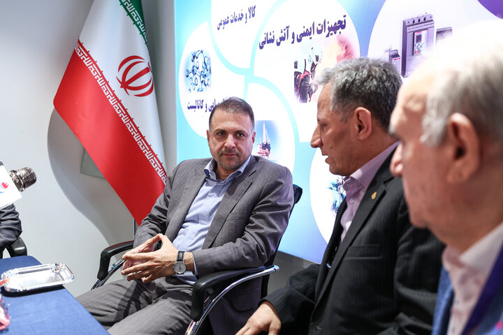 حضو رمدیرعامل شرکت ملی صنایع مس ایران در بیست‌ونهمین نمایشگاه بین‌المللی نفت، گاز و پتروشیمی