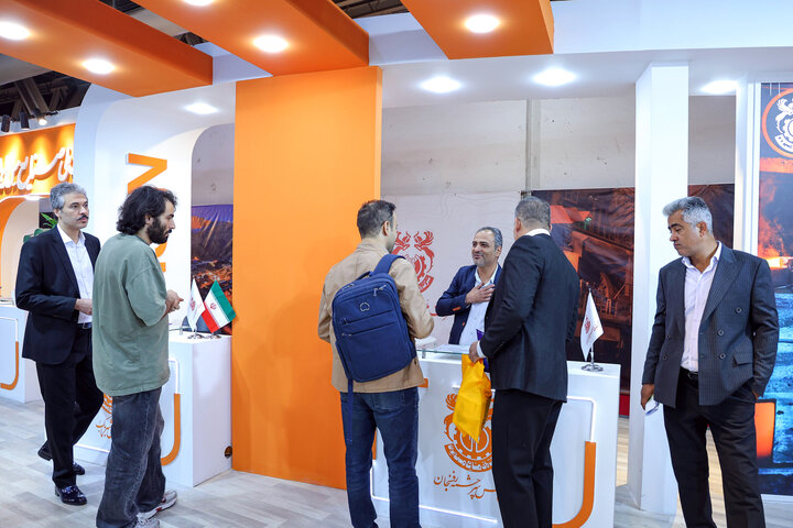 روز سوم نمایشگاه و بازدید وزیر محترم صمت از غرفه شرکت ملی صنایع مس ایران