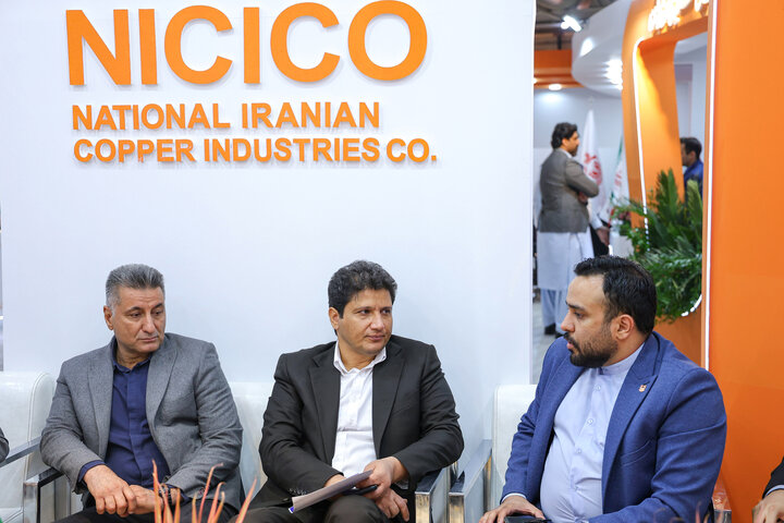 روز سوم نمایشگاه و بازدید وزیر محترم صمت از غرفه شرکت ملی صنایع مس ایران