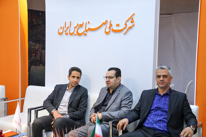 آخرین روز نمایشگاه ایران کانمین ۲۰۲۵ و بازدید وزیر صمت از غرفه شرکت ملی صنایع مس ایران