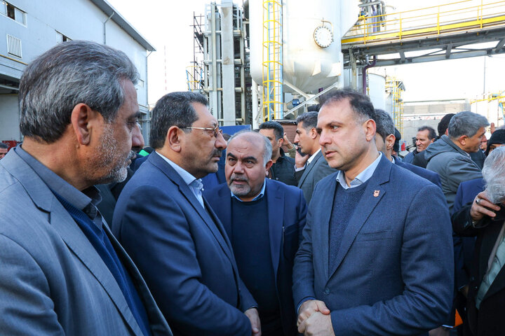 افتتاح تصفیه‌خانه پساب اسید سولفوریک و کارخانه مفتول ۸ میلی‌متری مجتمع مس سرچشمه با حضور وزیر صمت