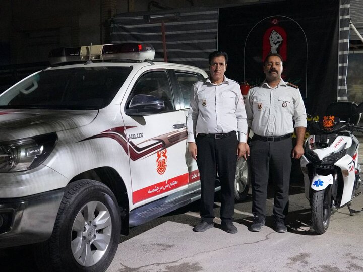 موکب شهدای مس در خدمت زائران
