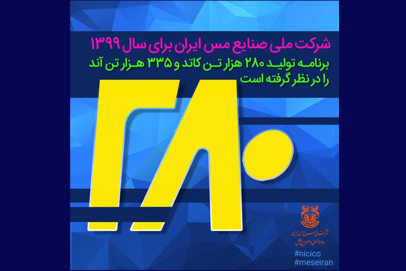 برنامه تولید 280 هزار تن کاتد و 335 هزار تن آند برای سال 1399